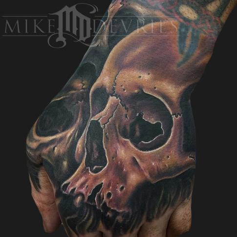 Tattoos - Hand Skull Tattoo - 119579